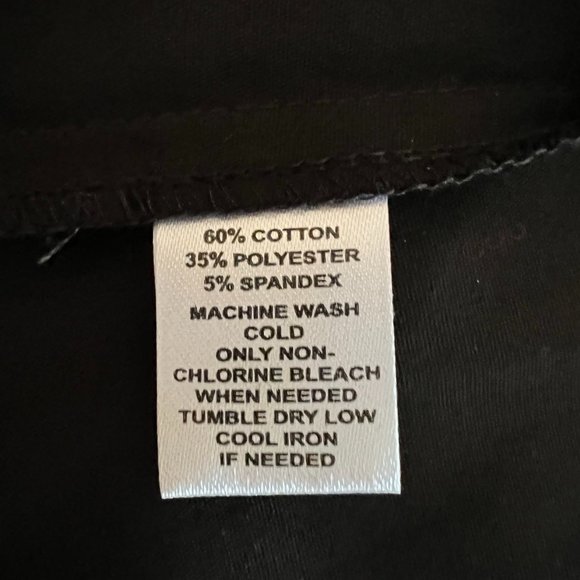 Loft Short Sleeve Black Button Down Blouse - 12P - Picture 4 of 4